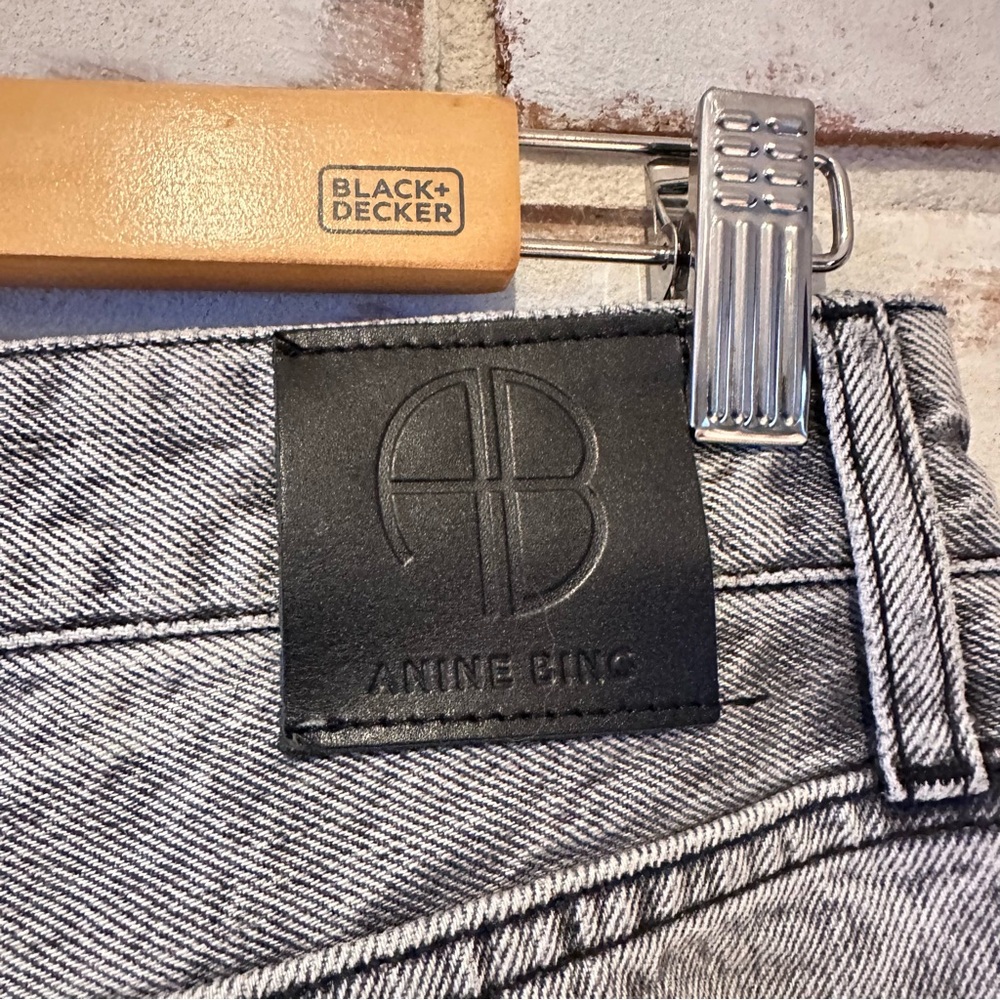 Anine Bing Etta Jeans Acid Gray straight leg - Picture 6 of 6